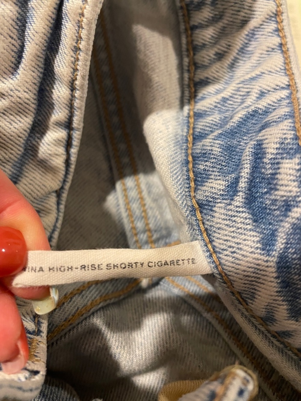 rag & bone Nina high rise shorty cigarette jeans - Picture 4 of 4